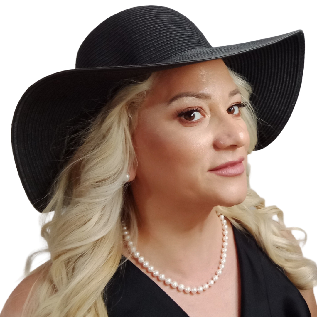 Colier cu Perle Naturale Albe 7–8 mm, Formă Rotundă, Argint 925, Pe Model, Profil Dreapta